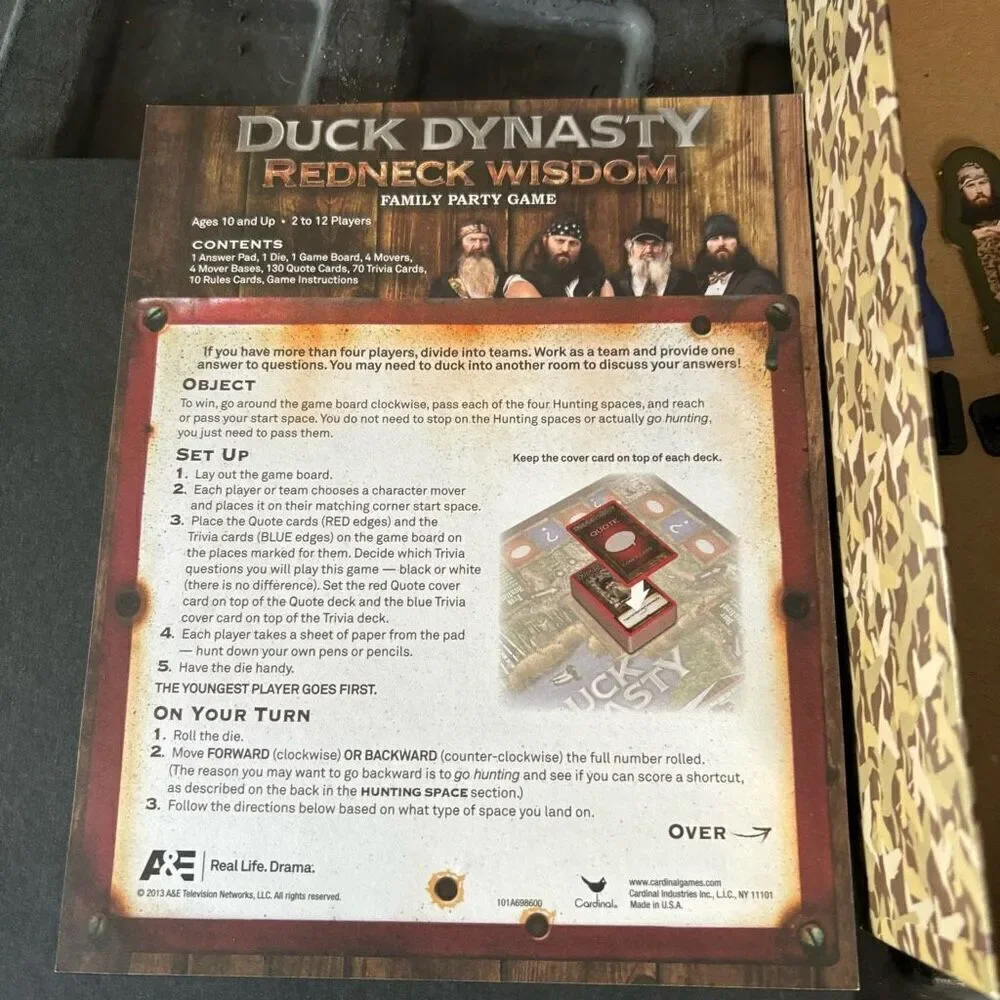 Duck Dynasty Redneck Wisdom Family Party Game